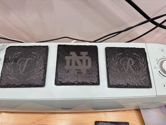 Custom Slate Coasters Laser Engraved
